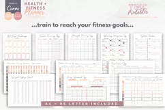 Health & Fitness Planner Canva Templates | 63 Pages | FEMME Product Image 6