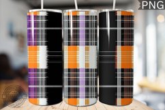 Halloween Plaid Pattern Tumbler Wrap - High Quality 300 Dpi Product Image 1