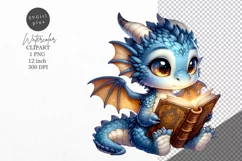 Dragon clipart, Fantasy clipart, Dragon sublimation Product Image 1