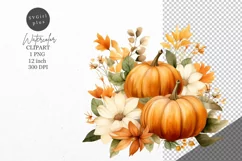 Thanksgiving clipart, Pumpkin clipart, Autumn clipart, Product Image 1