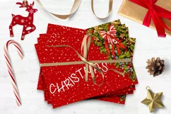 Winter scene Clipart, Christmas door scene Product Image 6