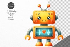 Robot clipart, Nursery clipart, Kids sublimation Product Image 1