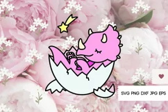 Baby Dinosaur SVG - Dinosaur PNG, Cute Dinosaur Svg Product Image 6