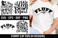Funny Cat SVG Design - Crazy plant lady is the new cat lady Product Image 1