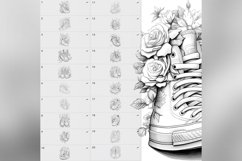 80 Procreate Floral Sneakers Stamp Brushes Product Image 7