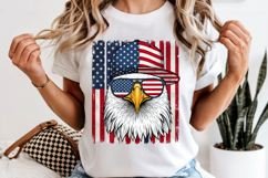 Land of the Free PNG, Patriotic Eagle USA Flag Sublimation Product Image 6
