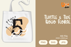Thistle &amp; Tide Boho Floral Monogram Product Image 1
