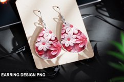 Valentines Day Teardrop Sublimation- Valentines Day Earring Product Image 1
