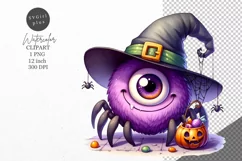 Halloween clipart, Spider clipart, Kids Halloween Product Image 1