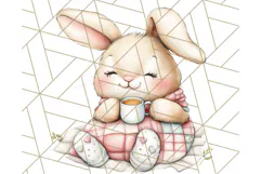 Warm & Fuzzy Mornings PNG Clipart, Cozy Animal Art Download Product Image 2