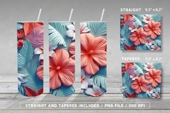 3D Flowers Florals Tumbler Wrap PNG Bundle Vol 2 Product Image 7