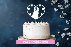 Wedding cake topper, Paper Cut, Wedding SVG Product Image 1