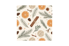 Boho Rustic Winter Digital Paper, Cute Winter Pattern Product Image 6