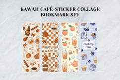 Kawaii Café Sticker Collage Bookmark Set,Cute Coffee Pastry Product Image 6