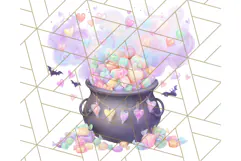 Haunted Sweet Shoppe PNG Clipart, Pastel Halloween Bakery Product Image 2