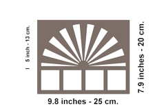 Miniature bed headboard sunrise digital download laser cut Product Image 6