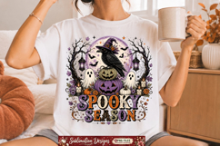 Spooky Season Raven Halloween Sublimation PNG Product Image 1