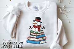 Bookish Christmas png design for T-shirts Product Image 3
