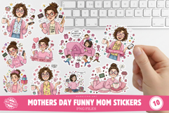 Mothers Day Funny Mom Stickers Product Image 1