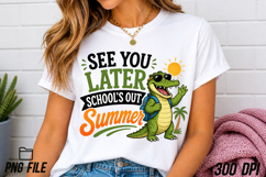 Alligator See You Later School’s out Summer PNG Product Image 6