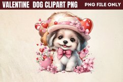Valentine Dog Clipart PNG Product Image 1
