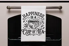 Happiness Is A Cup Of Tea Svg, Tea Lover Svg, Tea Time Svg. Product Image 7