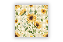 Sunflower Soft Toile Digital Paper Pack, Vintage Floral Product Image 6