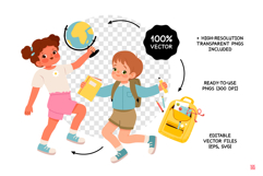 Back to School Vector Bundle | png | svg | eps Product Image 4