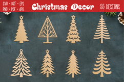 Christmas Decorations laser SVG PNG| 55 Designs Product Image 8