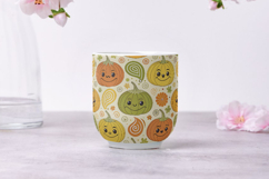 Retro Pumpkin Patch Funny Digital Paper Product Image 6
