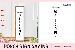 Porch Sign Saying SVG | Warm Welcome Product Image 1