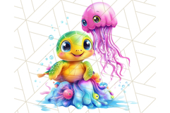 Cute Animal Friends Clipart PNG, Bright Spring Animal Duos Product Image 2