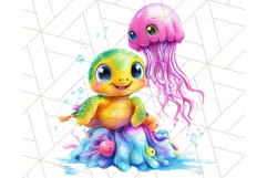 Cute Animal Friends Clipart PNG, Bright Spring Animal Duos Product Image 2