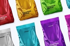 Foil Food Bag PSD Mockup - Front View Product Image 5