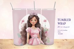 Princess Tumbler Wrap Sublimation Product Image 1