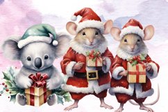 Christmas Animal Clipart Sublimation Bundle, Christmas Anima Product Image 7