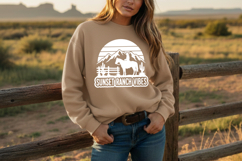 Sunset Ranch Vibes Svg, Western Cowgirl Svg, Ranch Life Svg Product Image 6