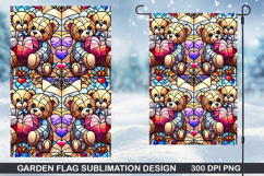 Flowers Garden Flag Sublimation| Flower Garden Flag PNG Product Image 1