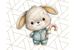Christmas Pets in Pajamas Clipart PNG, Christmas Png Clipart Product Image 2
