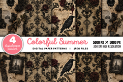 Gothic Background Papers and Clipart PNG Product Image 1