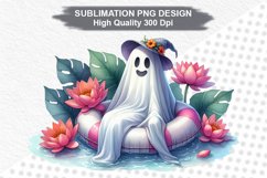 Halloween Ghost - Halloween clipart Sublimation PNG Design Product Image 1