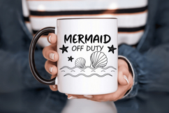 Mermaid off duty SVG Design, Mermaid SVG Design Product Image 5