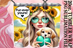 ENCHANTING SMILES 20oz TUMBLER WRAP, Dog Mom Product Image 1