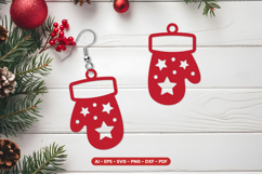 Christmas Earrings Laser Cut SVG Product Image 1