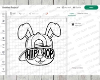 Retro Easter Bunny SVG PNG Boy Easter | Funny Easter Bunny Product Image 5