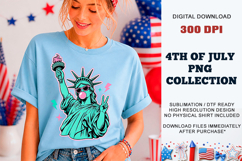 Peace Liberty PNG | Trendy Statue of Liberty DTF Product Image 7