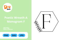 Poetic Wreath Monogram Logo Product Image 1