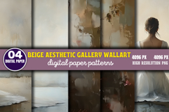 Beige Aesthetic Gallery Wall Art PNG Product Image 1