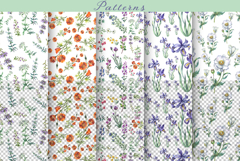 Watercolor California wildflowers Product Image 4