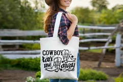 Cowboy svg cut, Cowboy take me away, Cowboy design svg, png Product Image 4